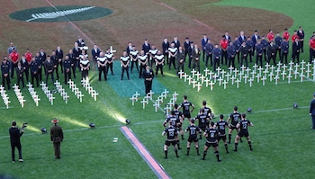 Haka performed on the Field at Eden Park