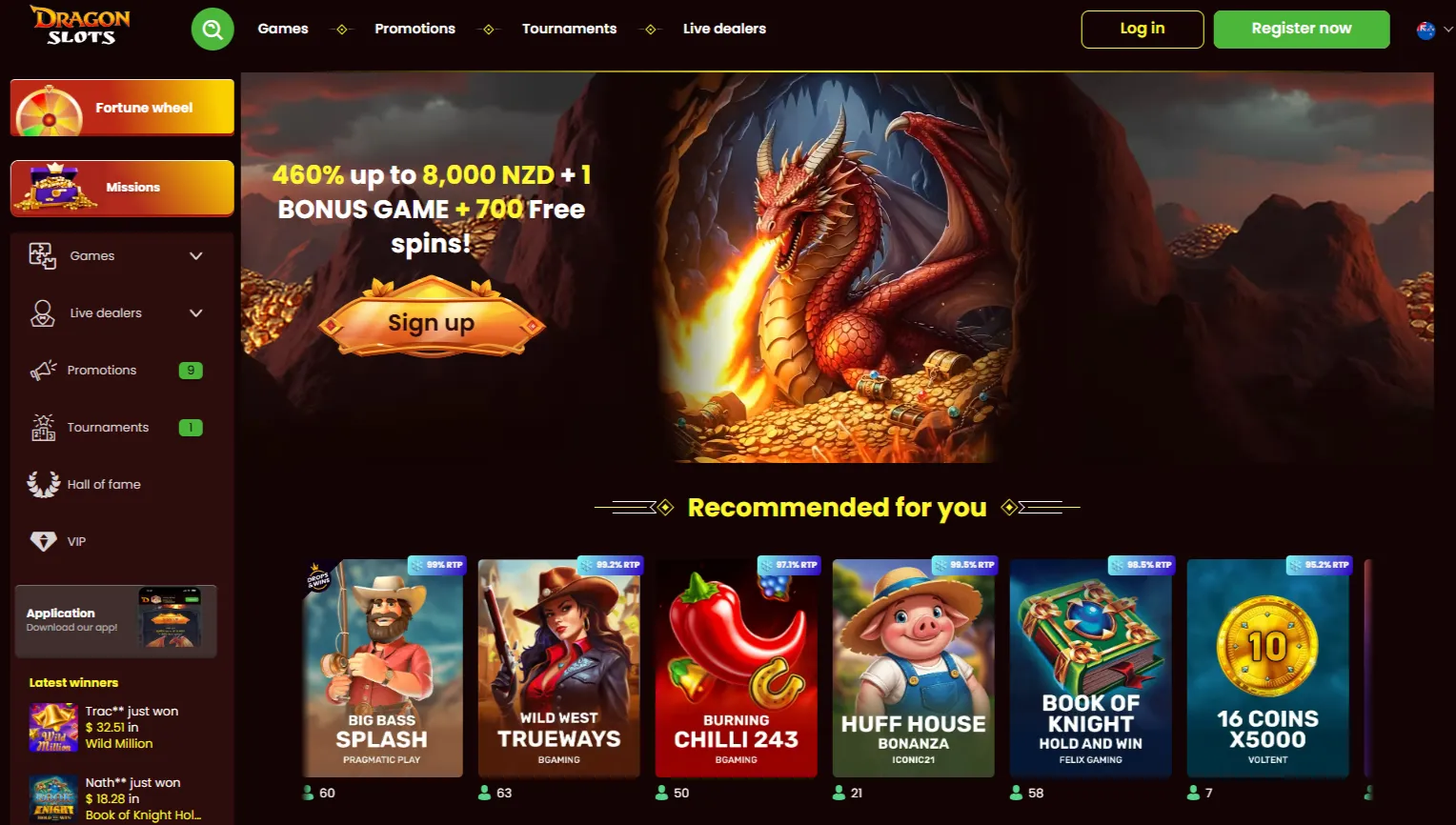 Dragonslots – best for blackjack tournaments
