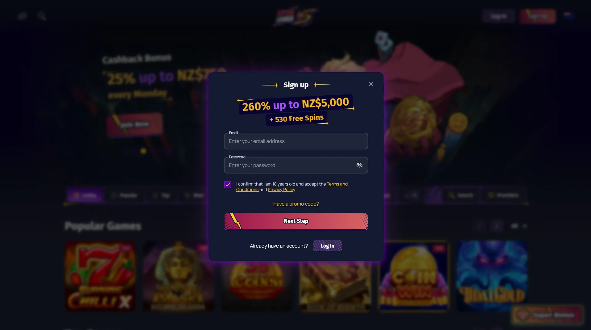 Step-by-step registration guide
